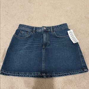 Urban Outfitters Dark Blue Denim Mini Skirt
